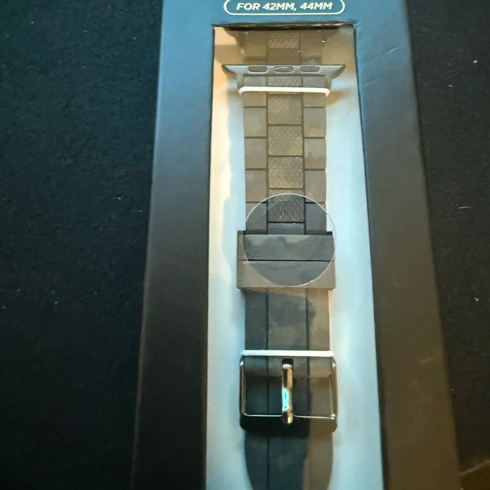 Black Watch Band Compatible with Apple Watch
